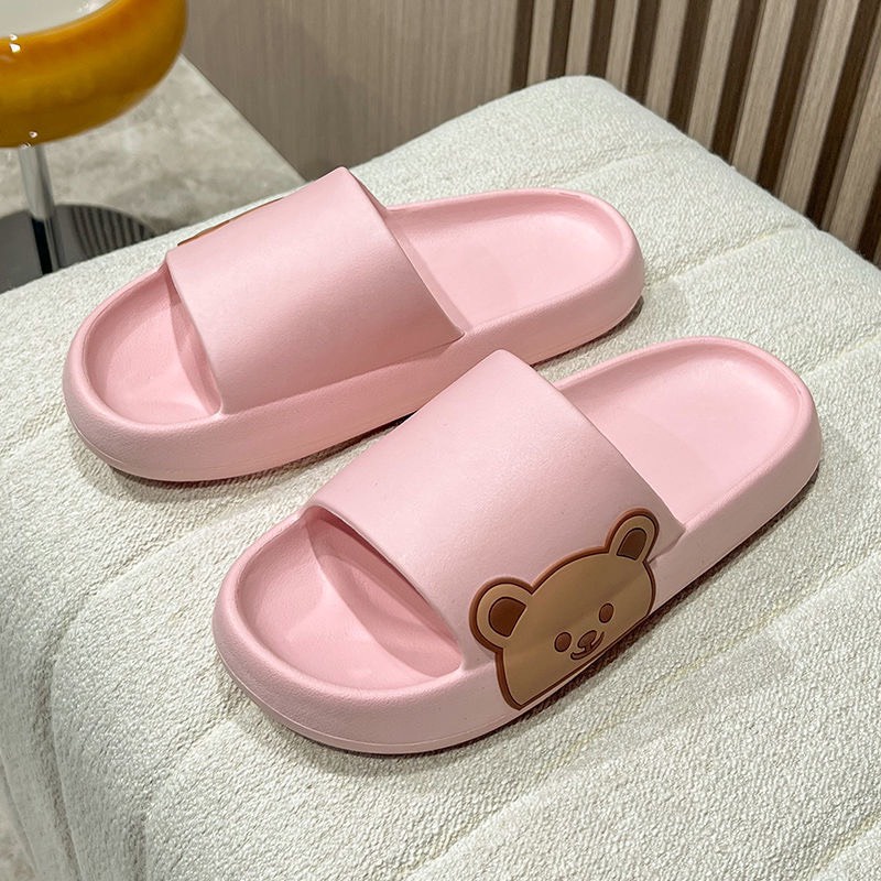JY373- C3 GẤU NGANG- Dép bánh mì  gấu ngang đế mềm