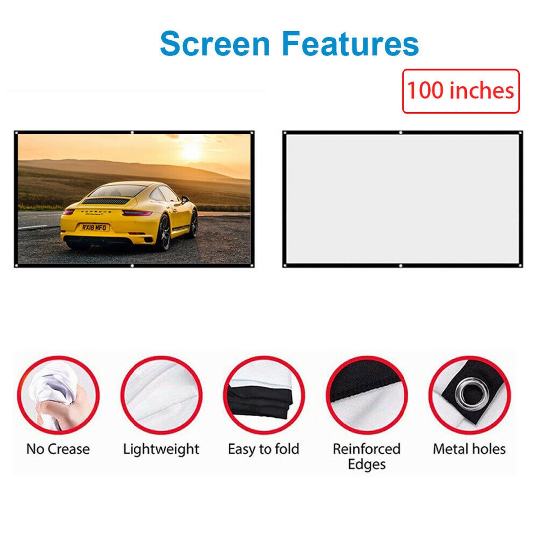 Mới Màn Hình Máy Chiếu 100 Inch 16: 9 Chất Lượng Cao