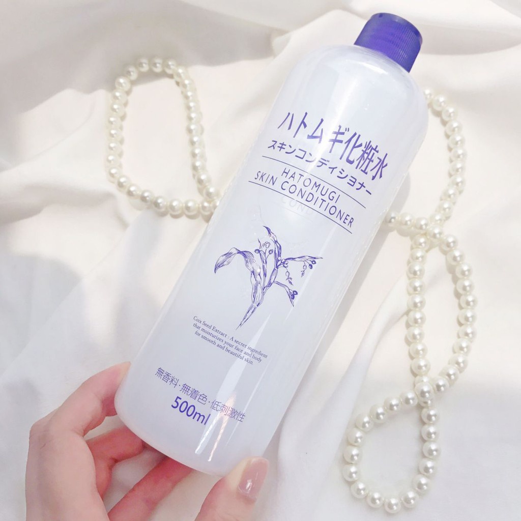 Toner nước hoa hồng ý dĩ naturie hatomugi nước cân bằng da dưỡng ẩm skin conditioner nhật bản 500ml  Freeship