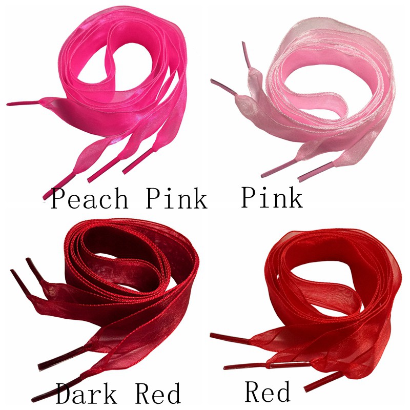 Dây Buộc Giày Thể Thao Thời Trang Bằng Vải Organza Phẳng 120cm 2cm