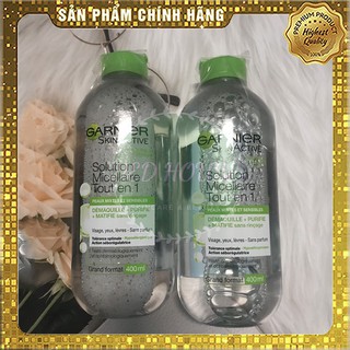  Nước tẩy trang da dầu Garnier SkinActive Solution Micellaire Tout en 1 (400mL)