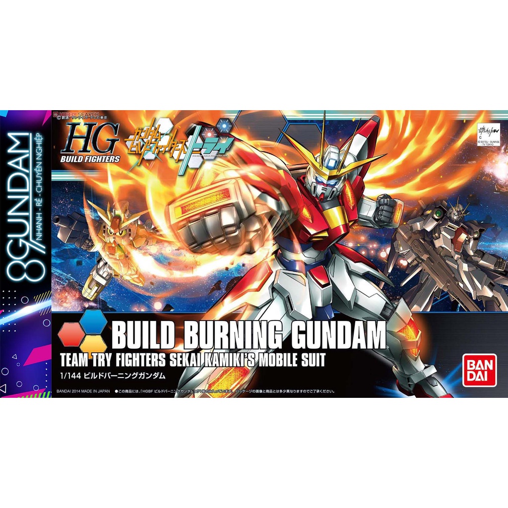 Mô Hình Lắp Ráp Gundam HG BF Build Burning