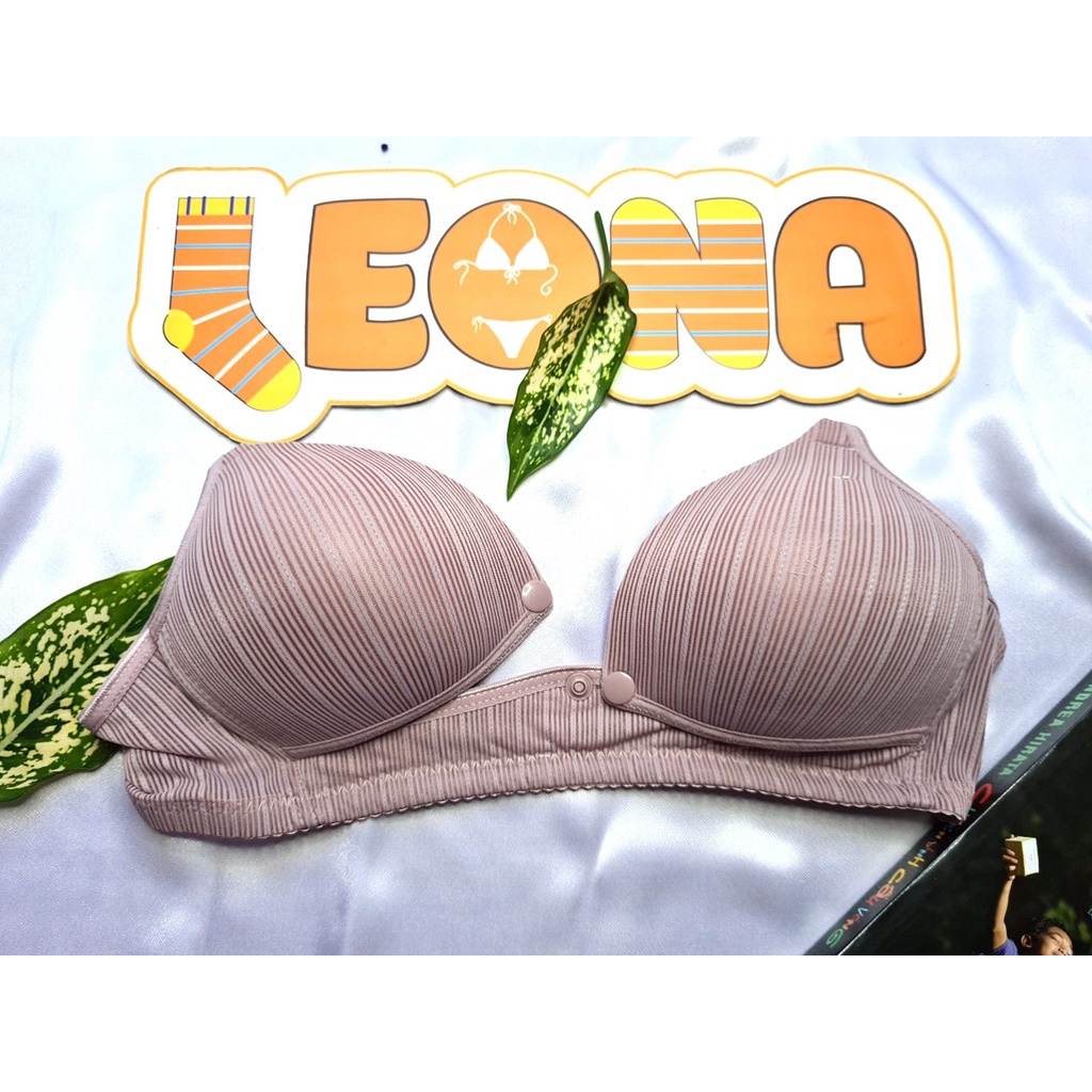 Áo Lót Bầu, Áo ngực bầu cho Con Bú Cotton Tăm Mềm Nhẹ Không Gọng Nâng Ngực Mở Cúc AB202