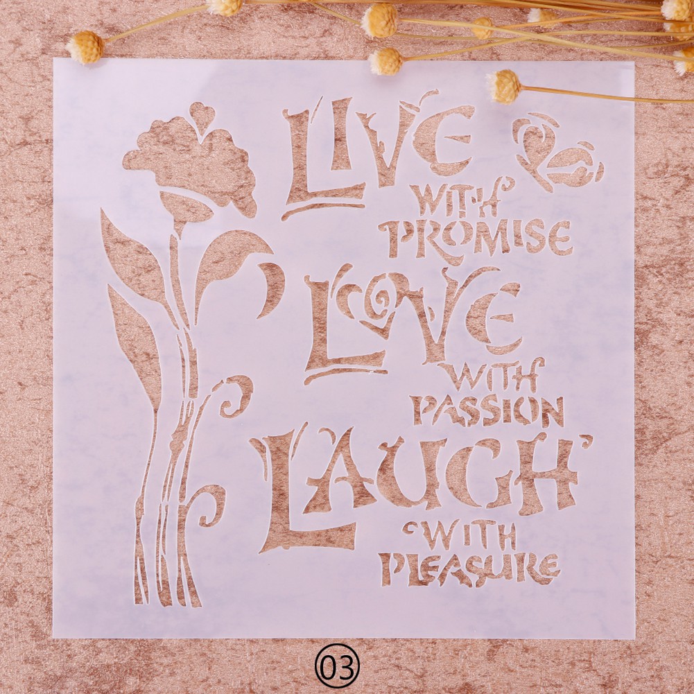 Tấm hoạ tiết giáng sinh phun sơn trang trí thiệp