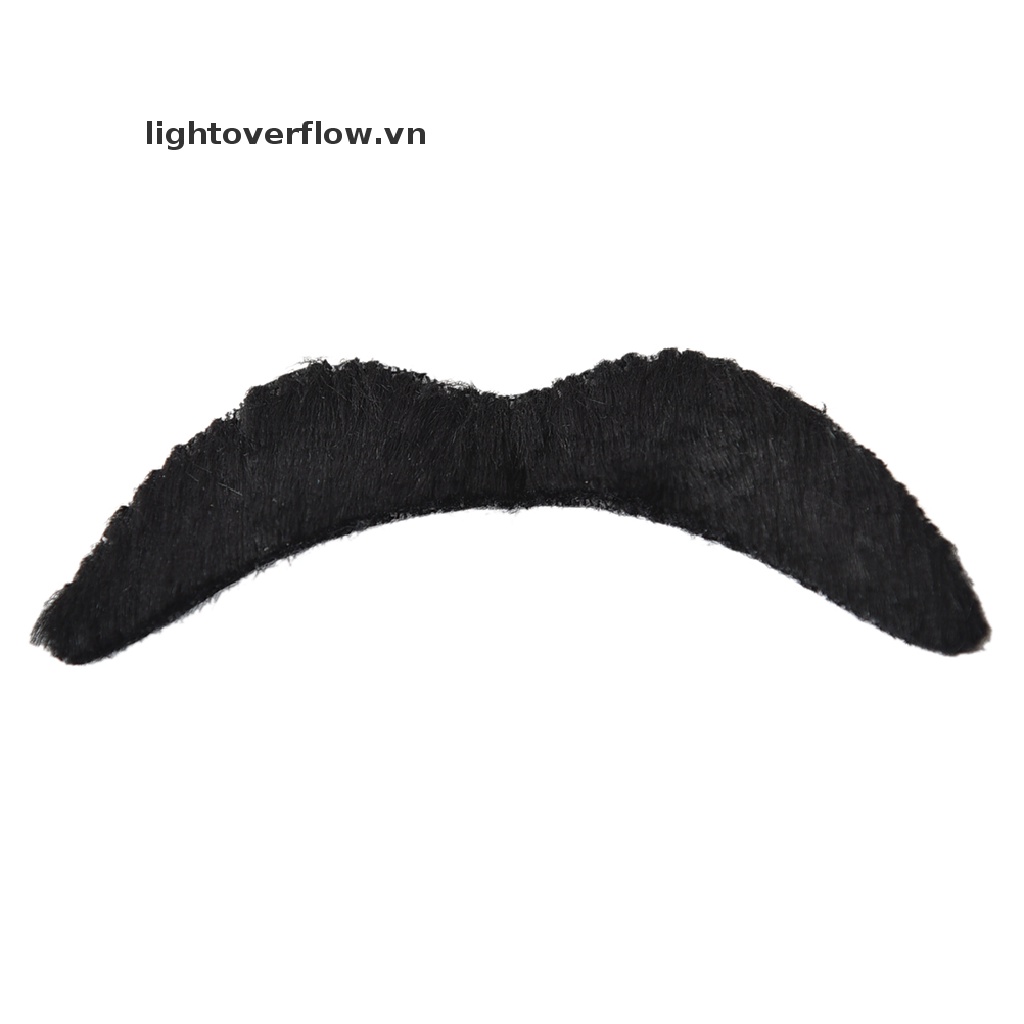 Bộ 12 Ria Mép Giả Màu Đen Vui Nhộn Hóa Trang Tiệc Halloween Cho Nam