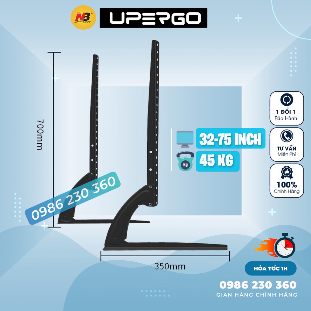 [ Hàng Loại 1 ] Chân đế tivi  40 - 75 inch lắp đặt cho mọi hãng tivi - Chân tivi đặt bàn Điều chỉnh độ cao thấp