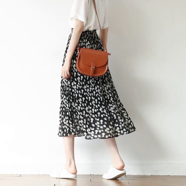 🔆Sale off lô Chân váy hoa midi xếp li dịu dàng | BigBuy360 - bigbuy360.vn