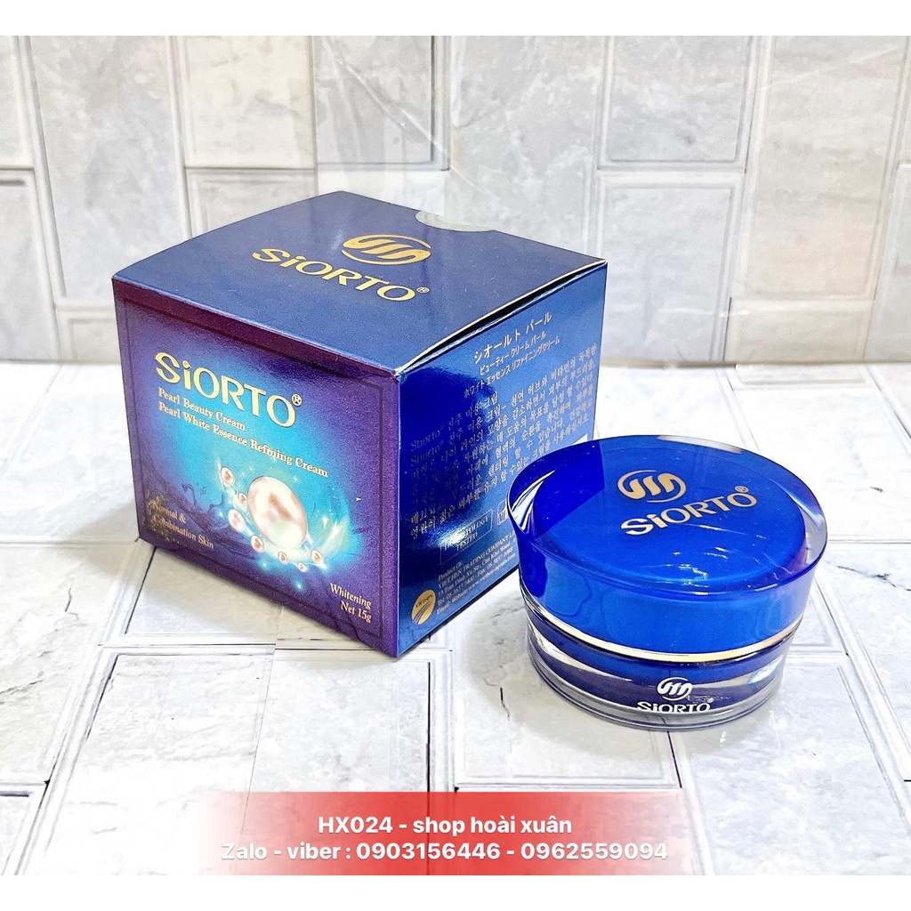 KEM DƯỠNG TRẮNG HỒNG DA SIORTO PEARL WHITE ESSENCE REFINING CREAM - HX024