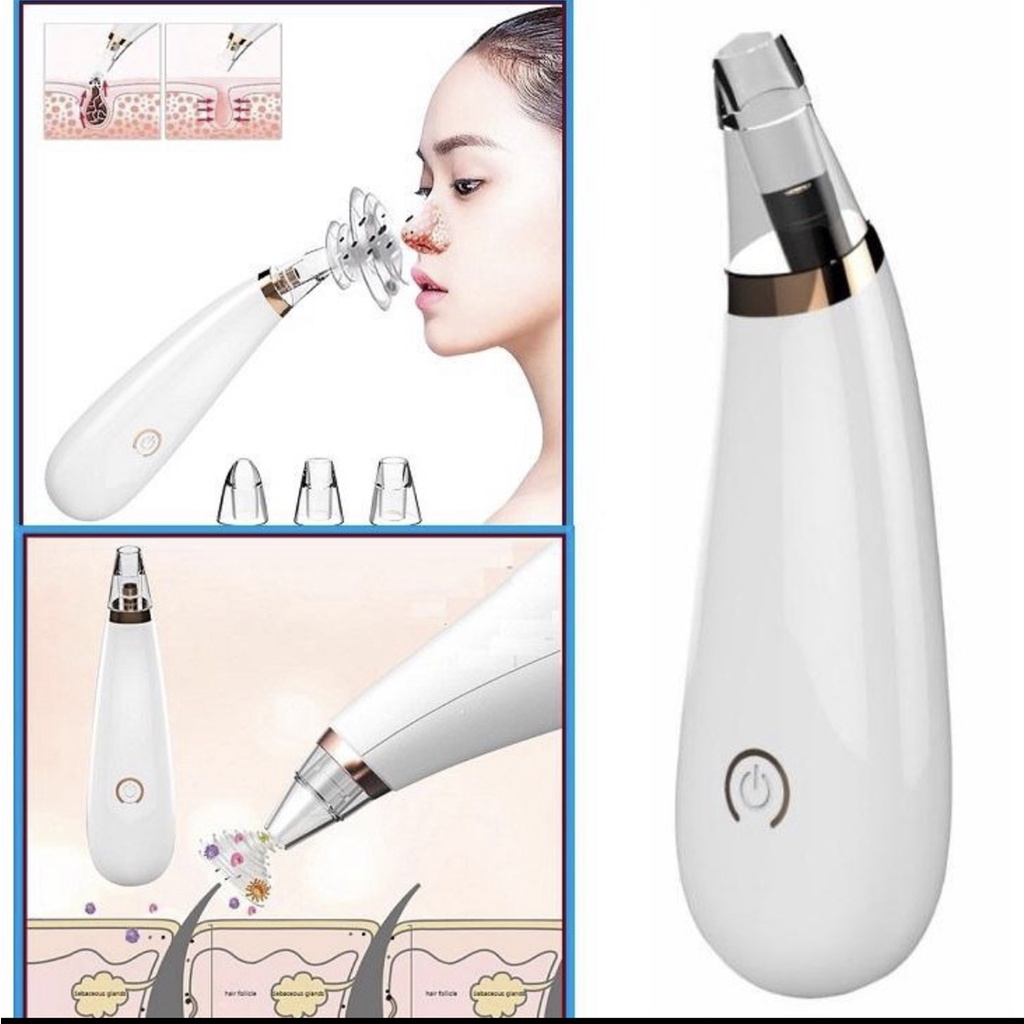 Máy hút mụn mini, Máy hút mụn đầu đen cầm tay black head detector sạch mụn, làm sạch lỗ chân lông