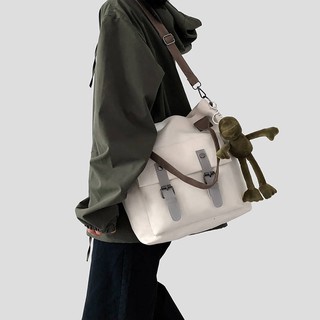 Túi Đeo Chéo Vải Canvas Phong Cách Harajuku Hàn Quốc