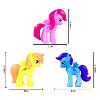 Set 3 ngựa pony trang trí bánh kem trang trí bánh sinh nhật