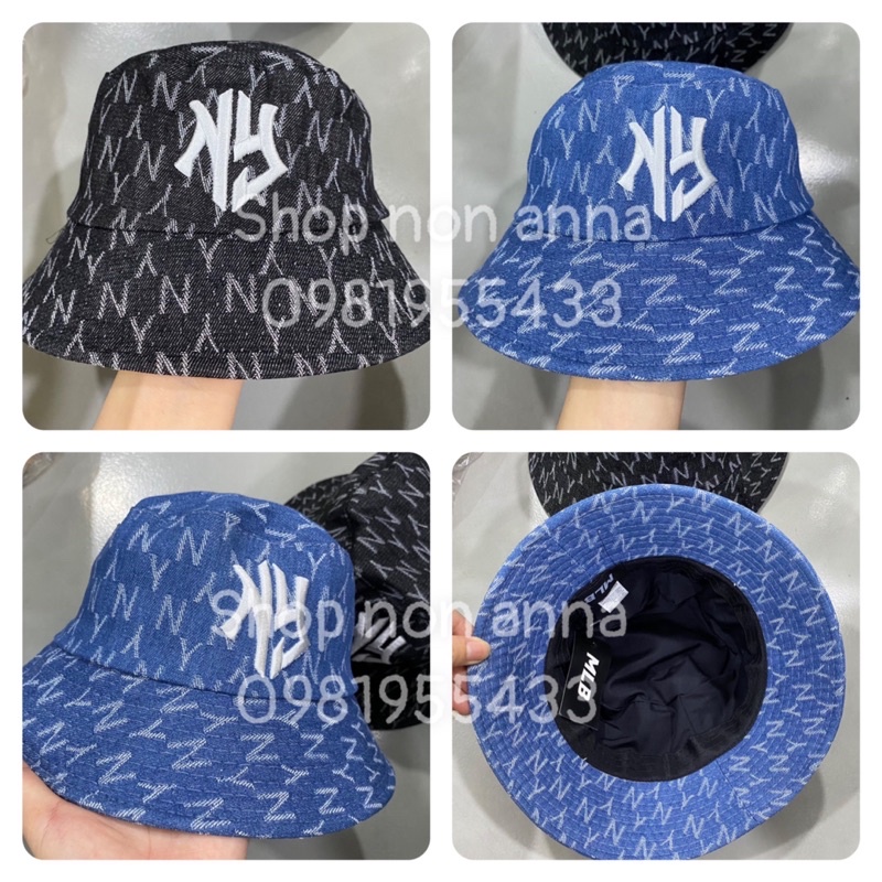Nón bucket nam nữ, bo cụp ny jeans mềm thời trang