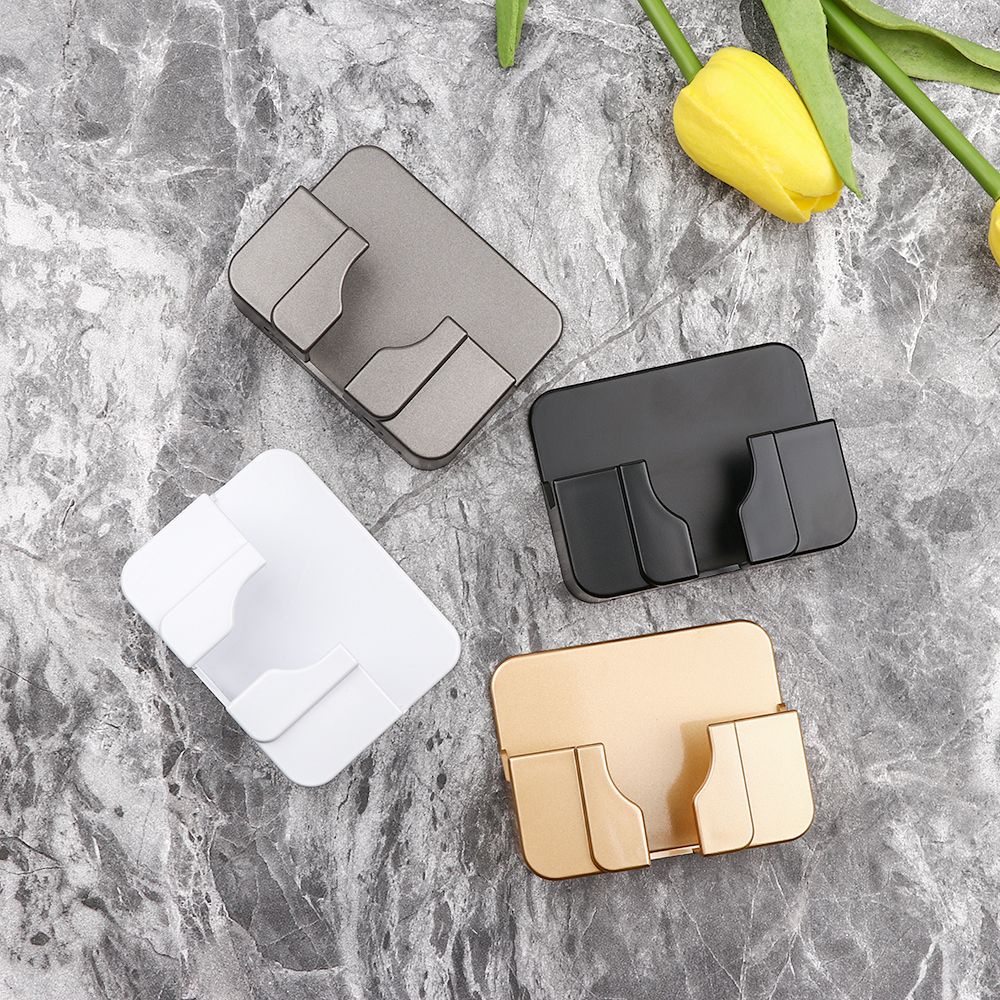 Giá đỡ tự dính gắn tường đựng đồ dùng điện thoại đa năng nhiều màu tùy chọn