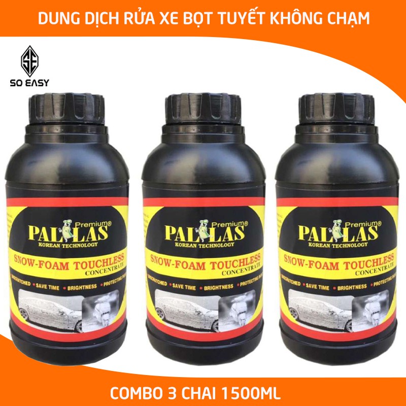 Dung dịch rửa xe bọt tuyết không chạm Pallas Snow-foam Touchless nước rửa xe bảo vệ mặt sơn, không gây vết ố ô tô_P-0502