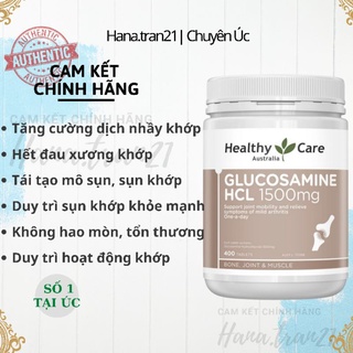 Viên bổ xương khớp [Chính hãng] Healthy Care Glucosamine HCL 1500mg [Úc] date xa