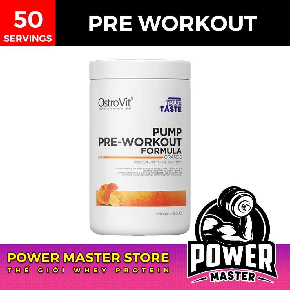 Thực Phẩm Bổ Sung Tăng Sức Mạnh Ostrovit Pump Pre Workout 30 - 50 Lần Dùng (Vón nhẹ)