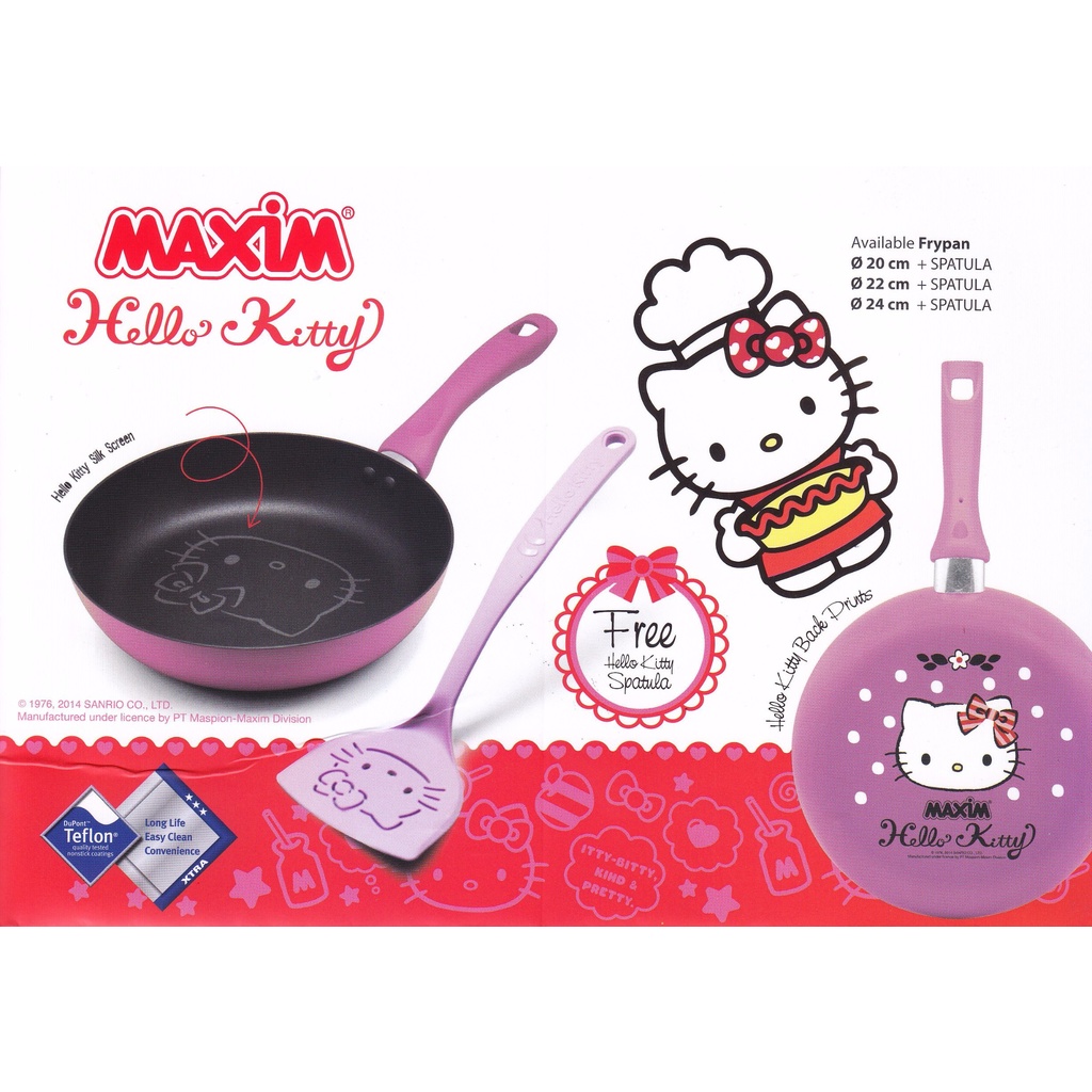 CHẢO CHIÊN XÀO-CHẢO MAXIM HELLO KITTY C13079-13080-13081-13084 - Nhập khẩu Indonesia theo tiêu chuẩn Châu Âu