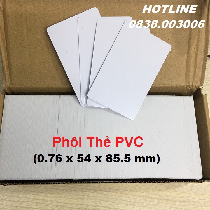 Phôi Thẻ Nhựa PVC Trắng (100 thẻ)