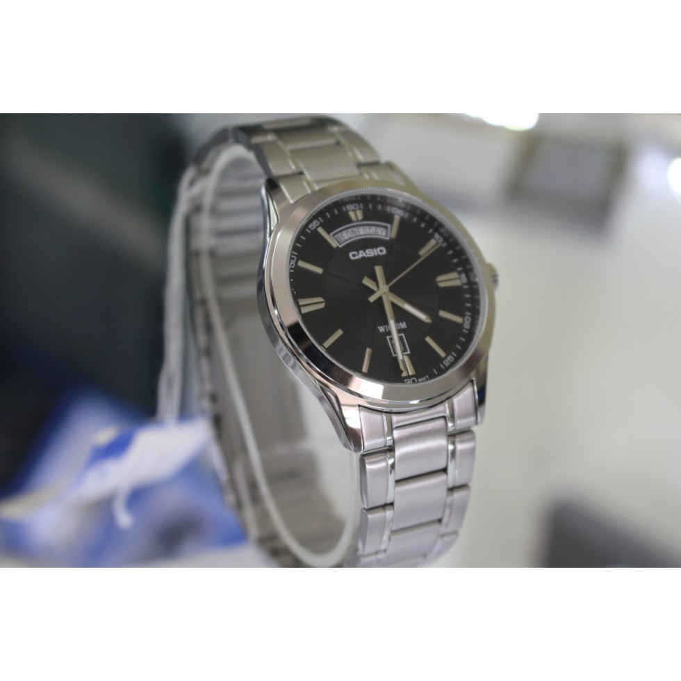 Đồng hồ nam CASIO chính hãng MTP-1381, dây kim loại