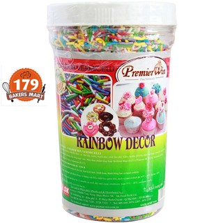 🌈Kẹo cốm nhiều màu trang trí bánh các loại (hủ 500g)🌈