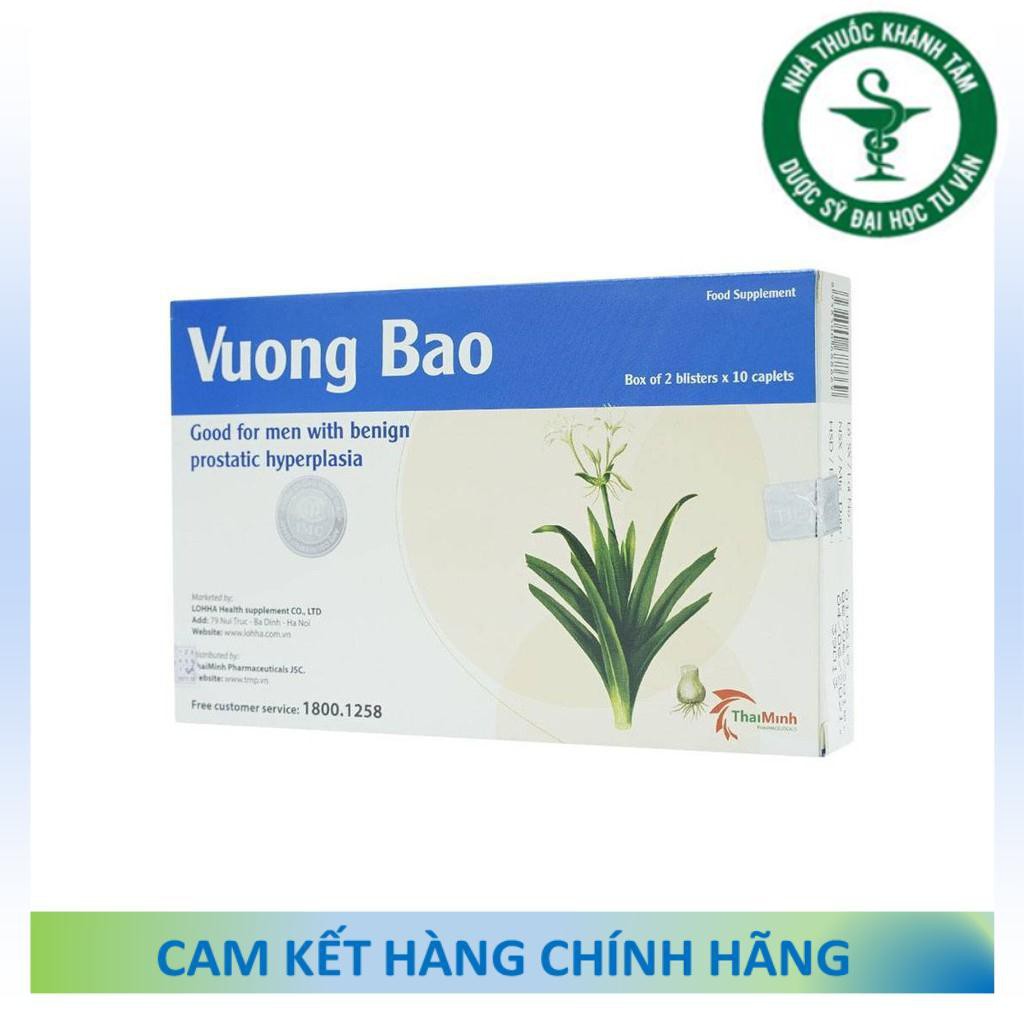 ! ! [COMBO] 3 Lọ + 2 Hộp Vương Bảo (Đã cào tem) - Phì đại tuyến tiền liệt