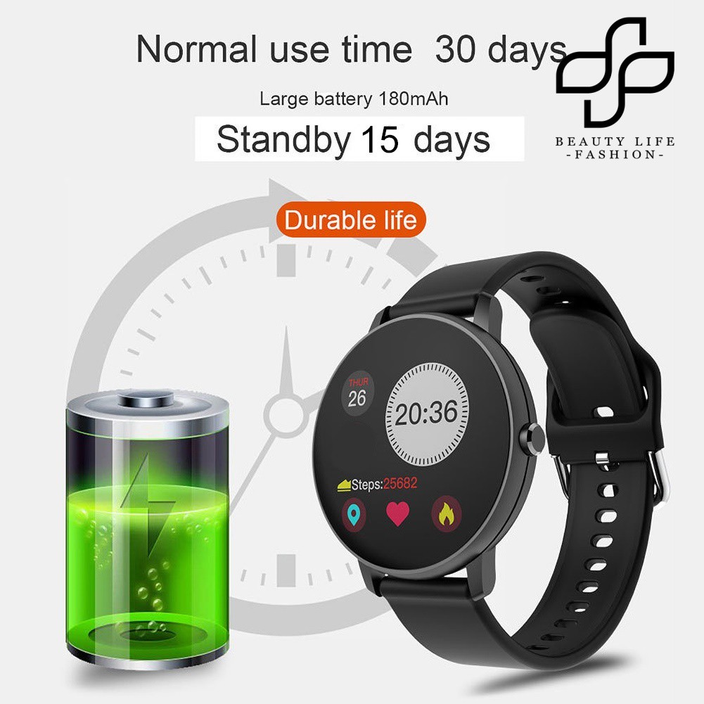 [Watch] Bluetooth Smart Watch Blood Pressure Monitor Bracelet