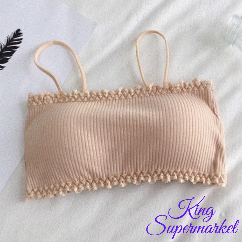 Áo Lót Quấn Ngực Phong Cách Tiểu Thư Hàn Quốc Có Sẵn Đệm Ngực Cực Mềm Mã ABR009