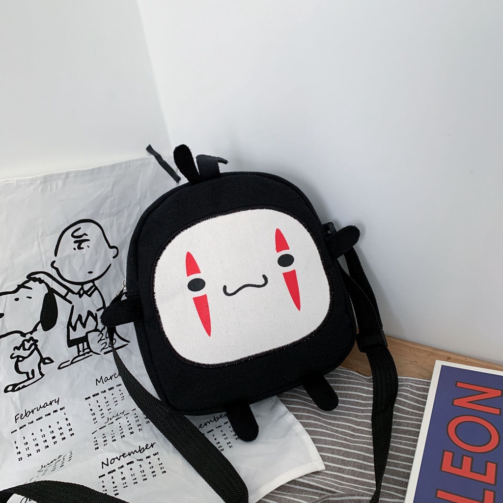 Túi Canvas Đeo Chéo Kiểu Dáng Dễ Thương Cho Nữ Sinh