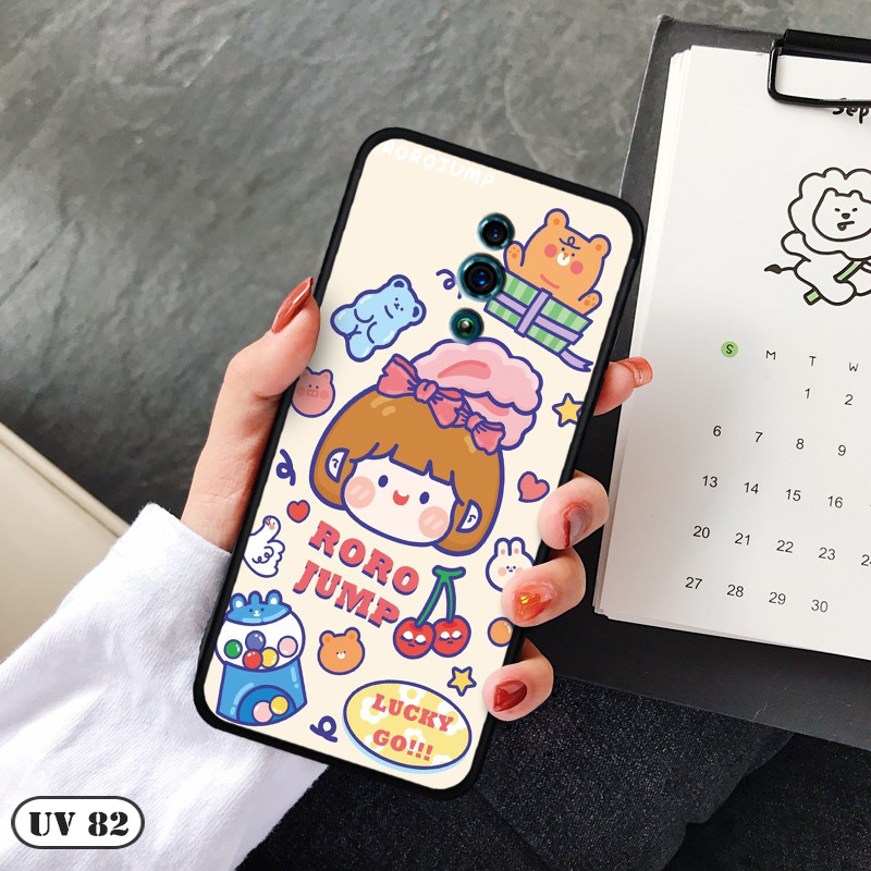 Ốp Oppo Reno - lưng nhám viền dẻo ngộ nghĩnh