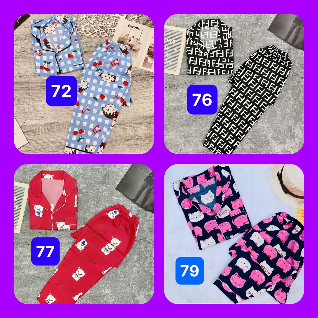 [Link 3] Mẫu mới về đồ bộ pijama ngủ mặc nhà thái lan chất kate thái loại 1