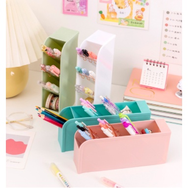 Ống cắm bút 4 tầng CB9 hộp đựng để đồ trang điểm cute dễ thương pastel tiện dụng