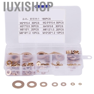 Hộp 180 vòng đệm bằng đồng m2 / m2.5 / m3 / m4 / m5 / m6 / m8 / m10