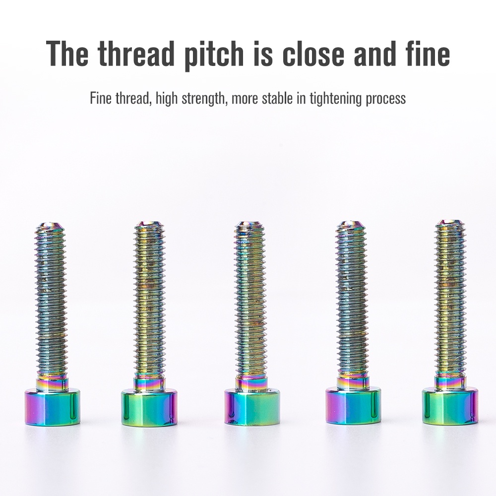 Ốc vít TANKE bằng hợp kim nhôm siêu nhẹ m6x30mm cho xe đạp leo núi