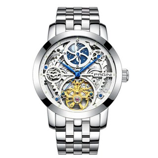 [Fullbox] Đồng Hồ Cơ Nam PAGINI Automatic PA2299 Dây Thép Không Gỉ Cao Cấp