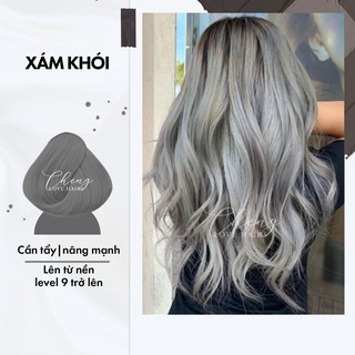 Thuốc nhuộm tóc màu xám khói