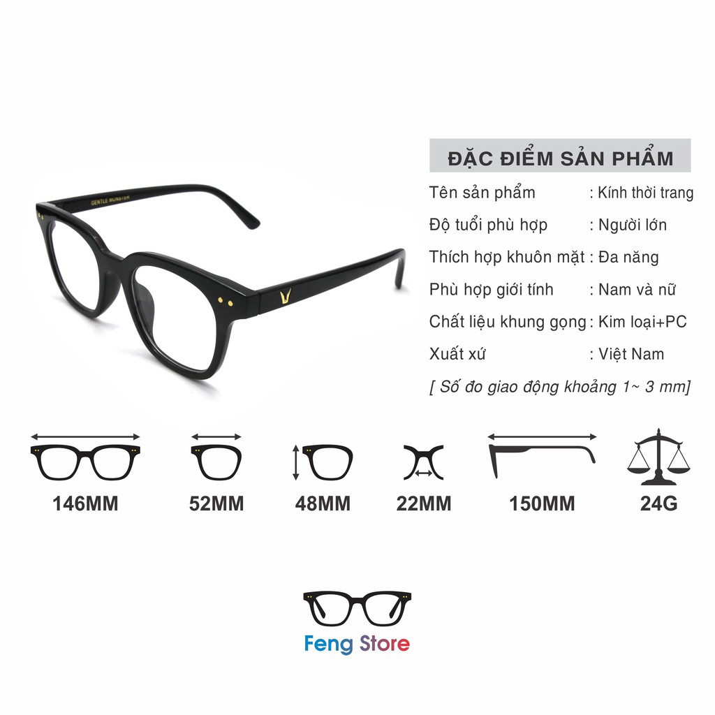Gọng kính thời trang GM nam nữ [ logo v + có khắc chữ ] | BigBuy360 - bigbuy360.vn