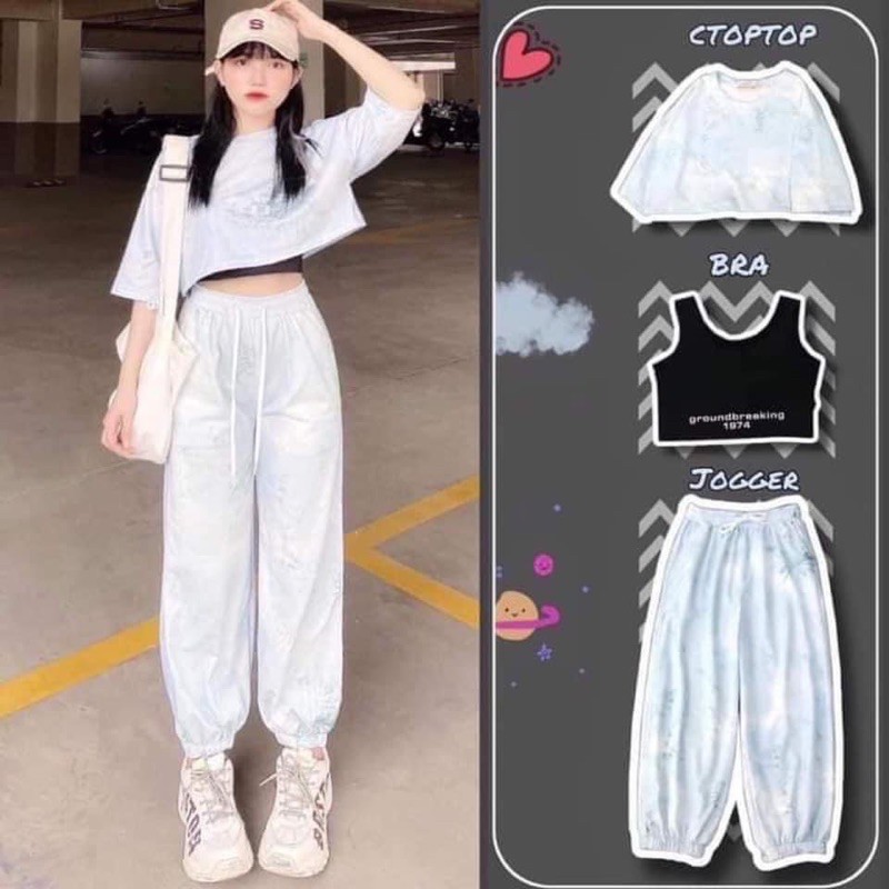 set 3 món croptop+bra+jogger | BigBuy360 - bigbuy360.vn