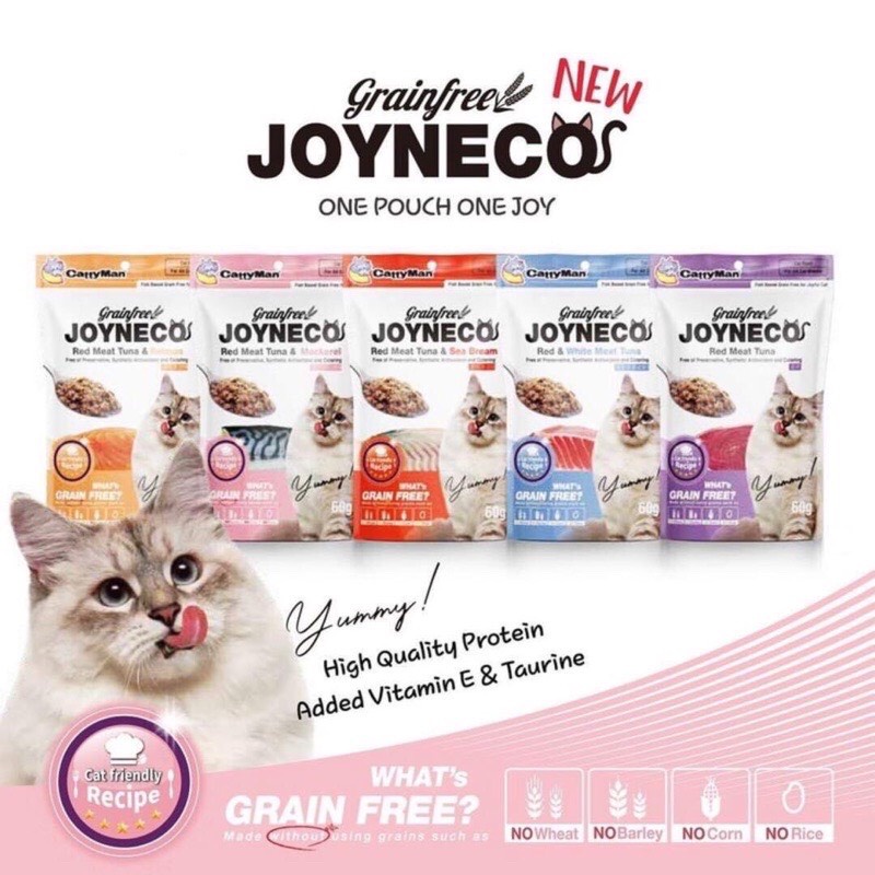 Pate dinh dưỡng cá ngừ cho mèo kén ăn Joyneco gói 60g