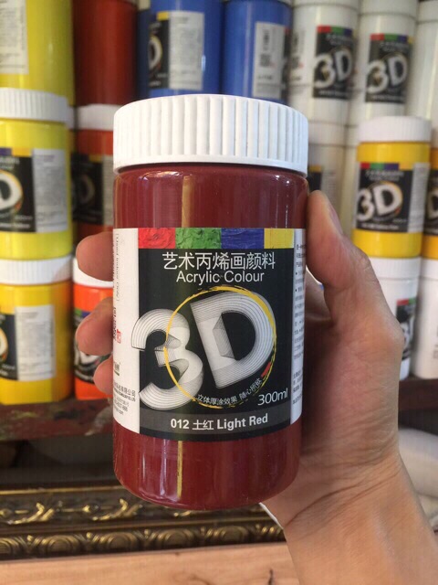 Màu vẽ 3D Acrylic 300ml( có video, ảnh thật)