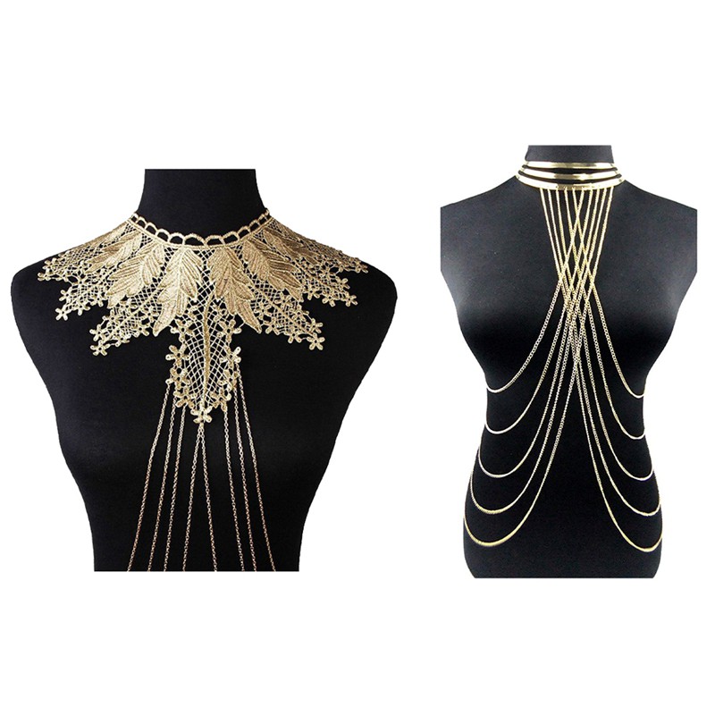 vòng cổ Body Chain Đeo Cơ Thể Phong Cách Punk