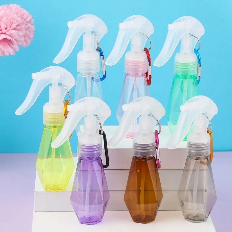 Bình Xịt Rỗng 60ML Hình Kim Cương Mini Có Móc Treo Tiện Dụng Mang Theo Du Lịch Dã Ngoại