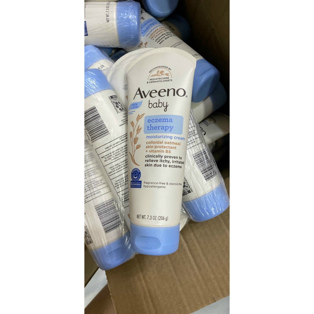 Kem bôi chàm ở trẻ em Aveeno Baby Eczema Therapy Moisturizing Cream 206g  mẫu mới nhất  luôn có date mới nhất