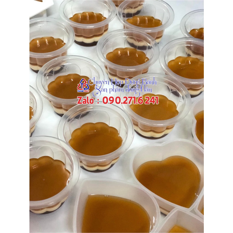 100 Ly đựng rau câu 90ml - Ly hoa mai đổ rau câu