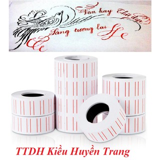 10 cuộn giấy dán giá tiền loại dầy dính tốt