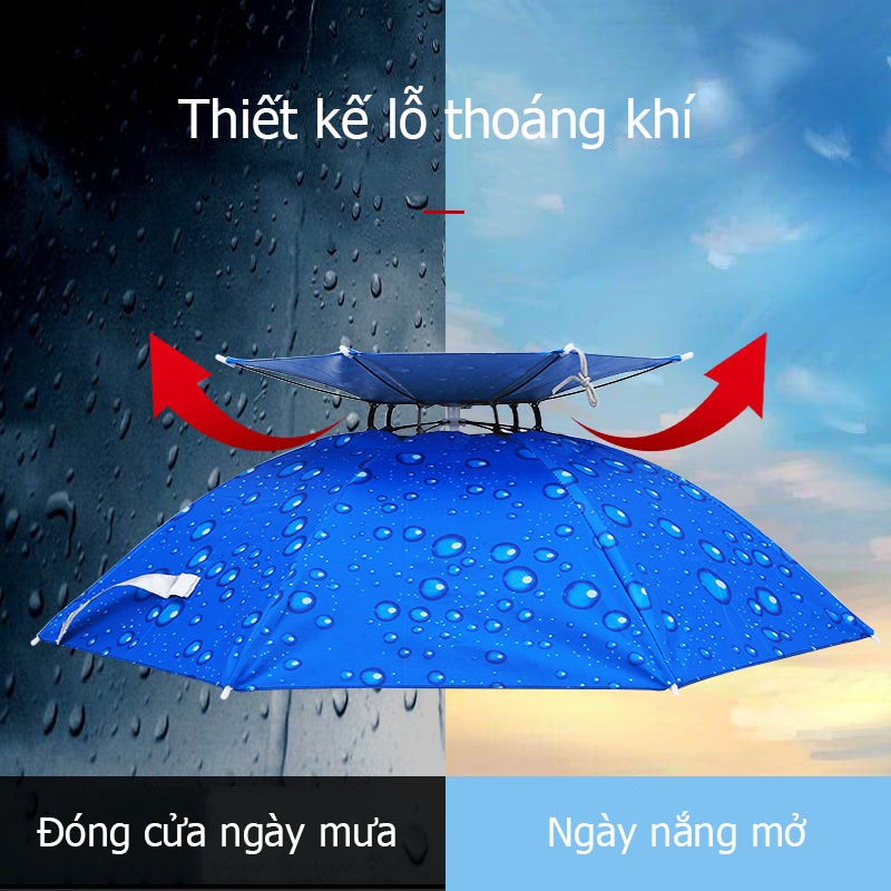 Mũ kiêm ô che nắng ngoài trời