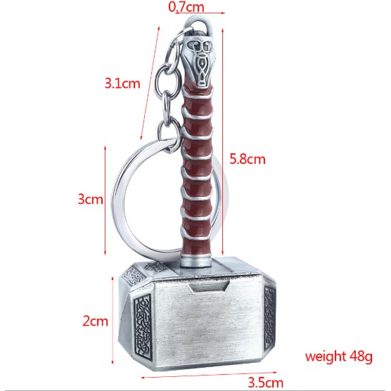 Móc Khóa Marvel Avenger - Búa Thor - Stormbreaker - Đao Thanos - Găng Tay Vô Cực