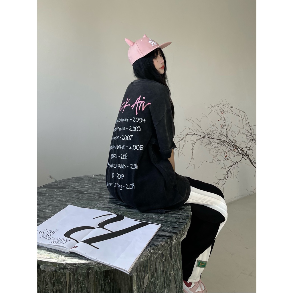 Áo Thun Cotton Tay Ngắn Dáng Rộng In Họa Tiết Phong Cách Cổ Điển Thời Trang Mùa Hè Xinh Xắn Cho Nữ