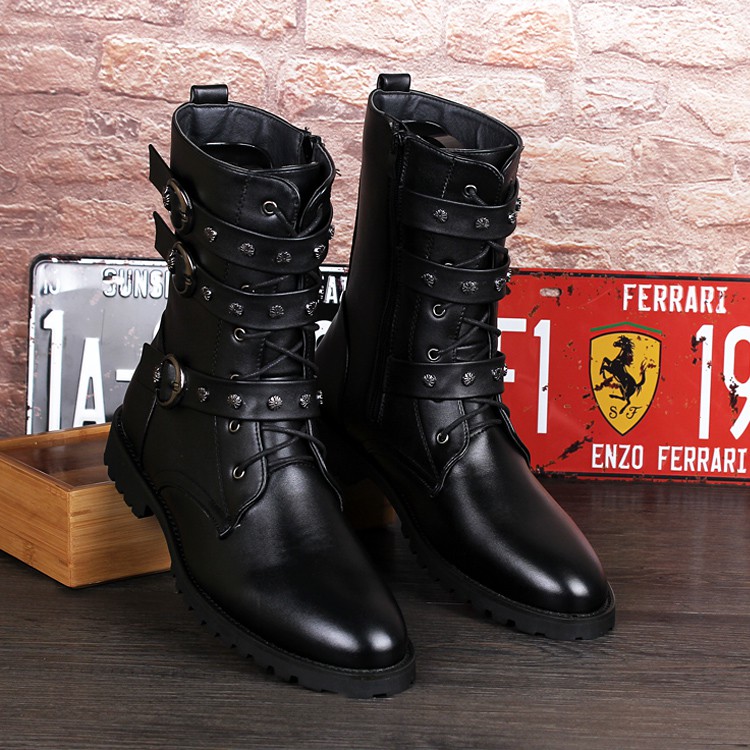Boot nam 910-12 kiểu Hàn Quốc của Red Stars (Da bò)