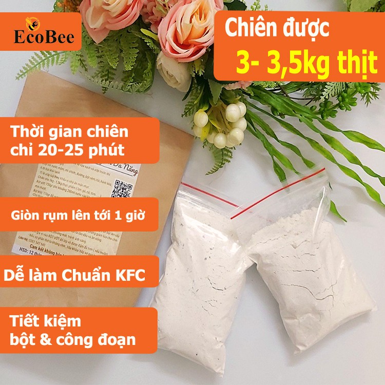 Bột chiên gà giòn KFC Túi 1kg, làm gà rán KFC và dùng cho cả lợn, tôm, Kèm Quà Tặng - Ecobee