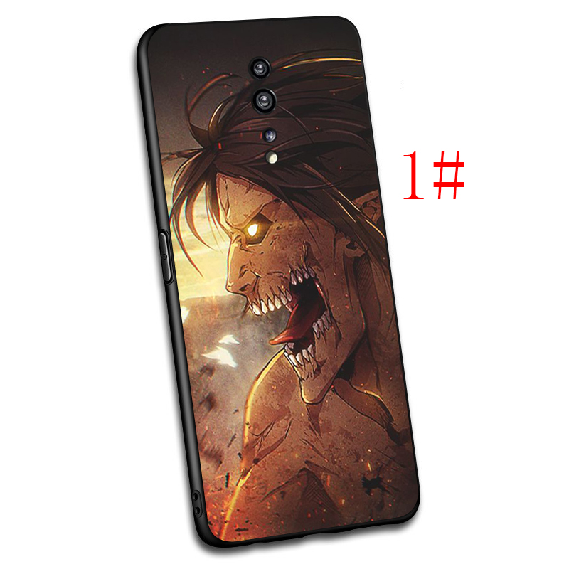 Ốp Lưng Silicone Mềm In Hình Attack On Titan Cho Realme 5 5i 5s 6 6i 7 7i Pro 4g